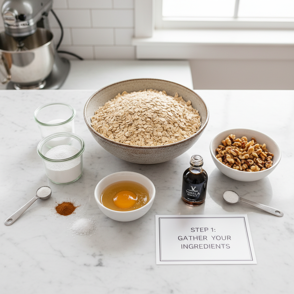 Avižinių sausainių gaminimas namuose be cukraus